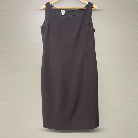 Armani Collezioni Dresses & Skirts - Armani Collezioni Charcoal Dark Brown Midi Dress